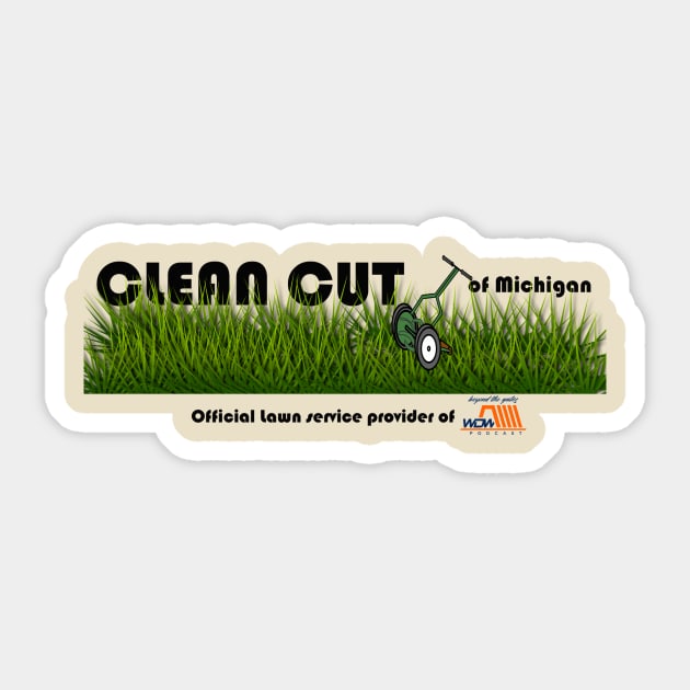 Clean Cut Sticker by wdwbtg